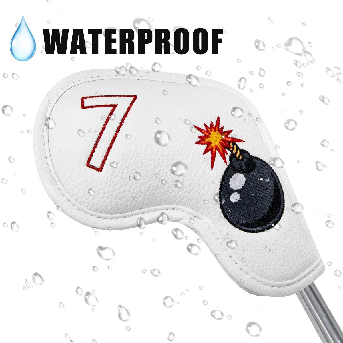 Hitting Bombs Irons & Wedges Leather Golf Club Head Covers 10pcs