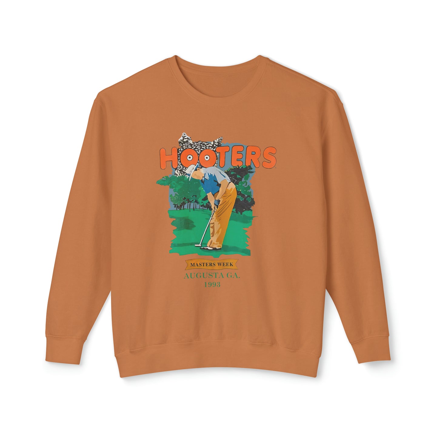 HOOTERS Masters Week 1993 Vintage Lightweight Cotton Crewneck Sweatshirt