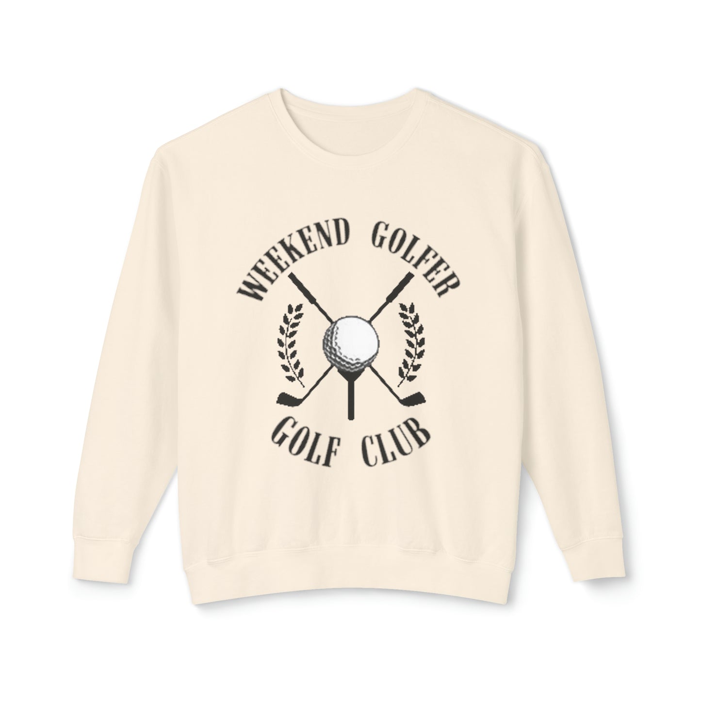 Weekend Golfer Golf Club Lightweight Cotton Crewneck Sweatshirt