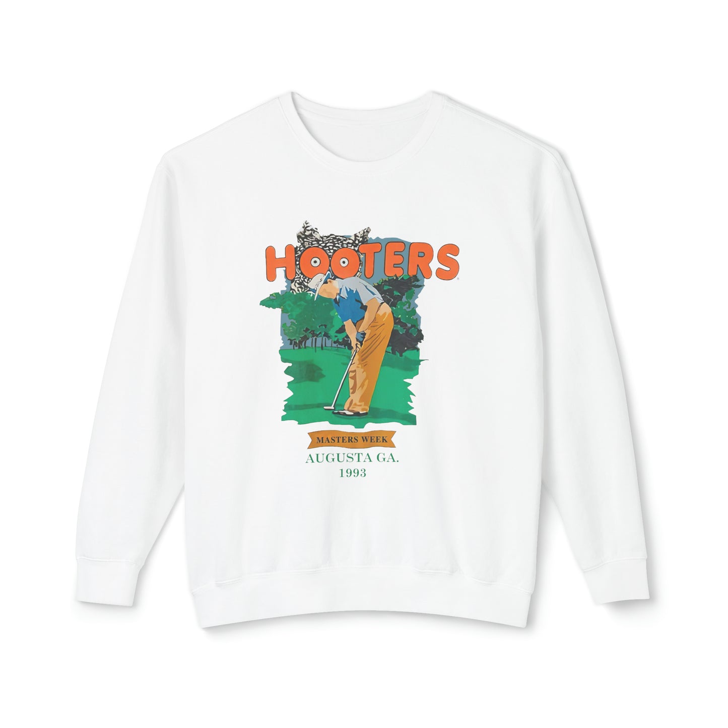 HOOTERS Masters Week 1993 Vintage Lightweight Cotton Crewneck Sweatshirt