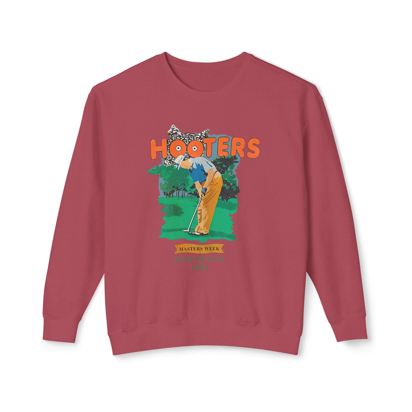 HOOTERS Masters Week 1993 Vintage Lightweight Cotton Crewneck Sweatshirt