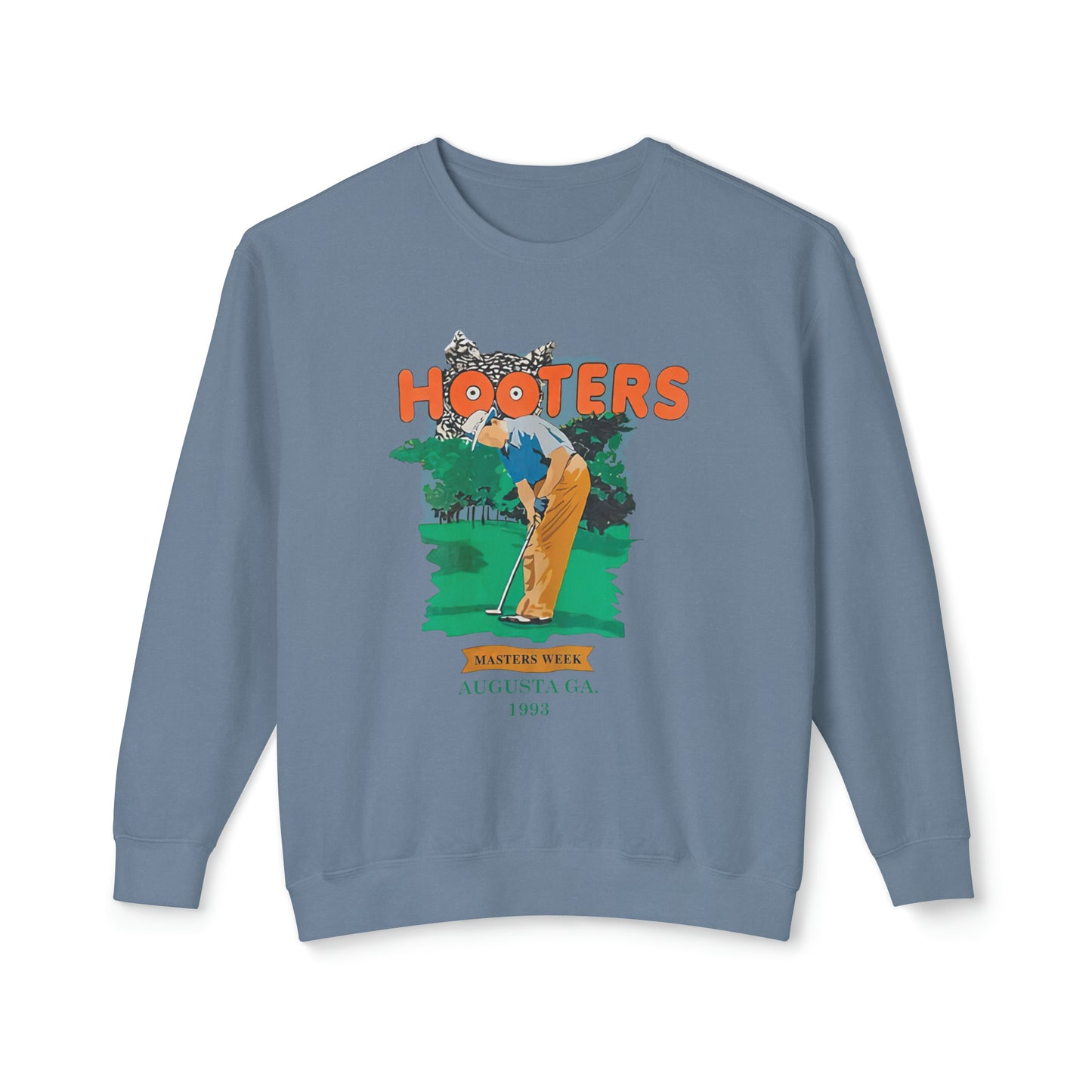 HOOTERS Masters Week 1993 Vintage Lightweight Cotton Crewneck Sweatshirt