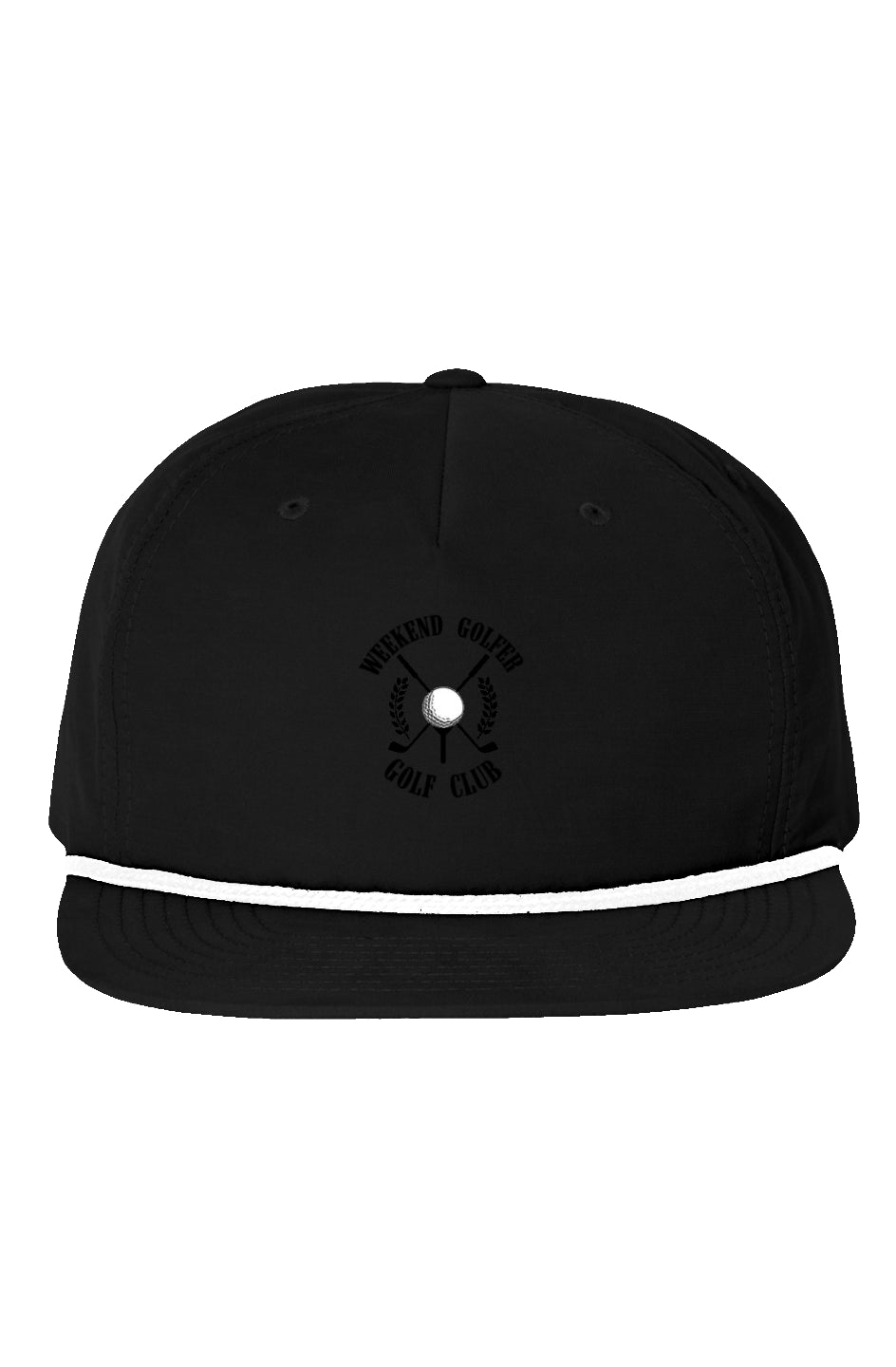 Black Weekend Golfer Golf Club Snapback Rope Golf Hat