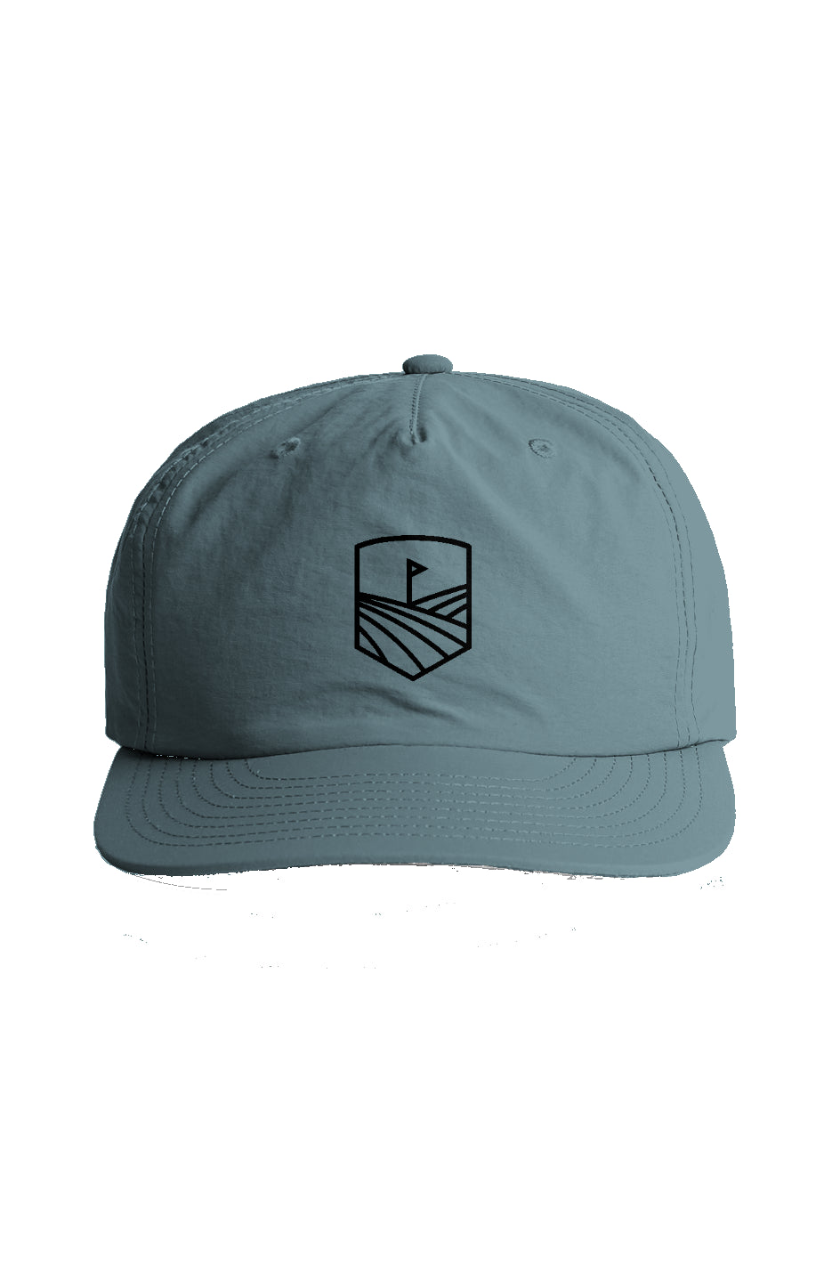 Slate Blue Black Golf Hat