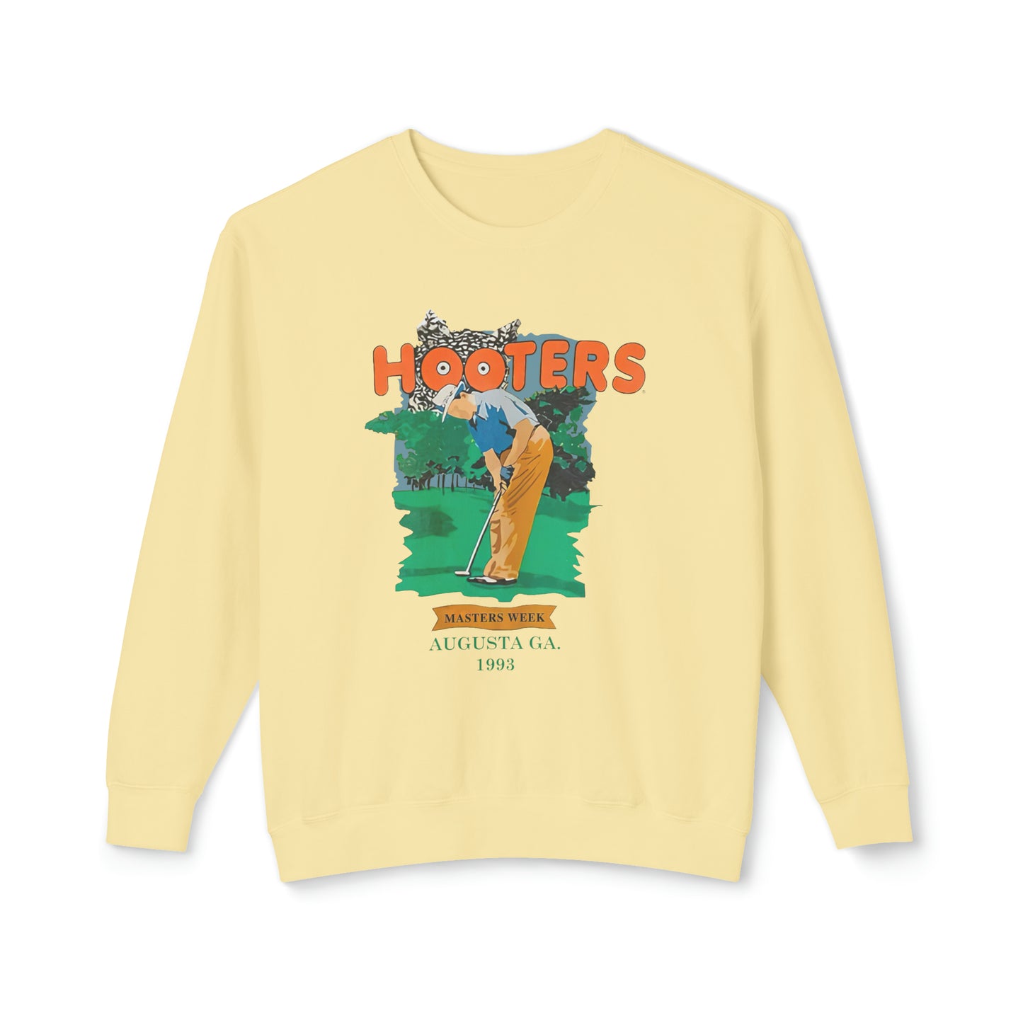 HOOTERS Masters Week 1993 Vintage Lightweight Cotton Crewneck Sweatshirt