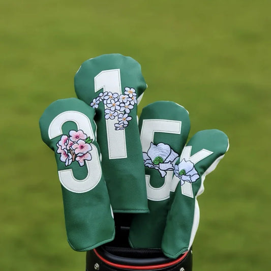 The Masters Themed Leather Golf Club Headcovers